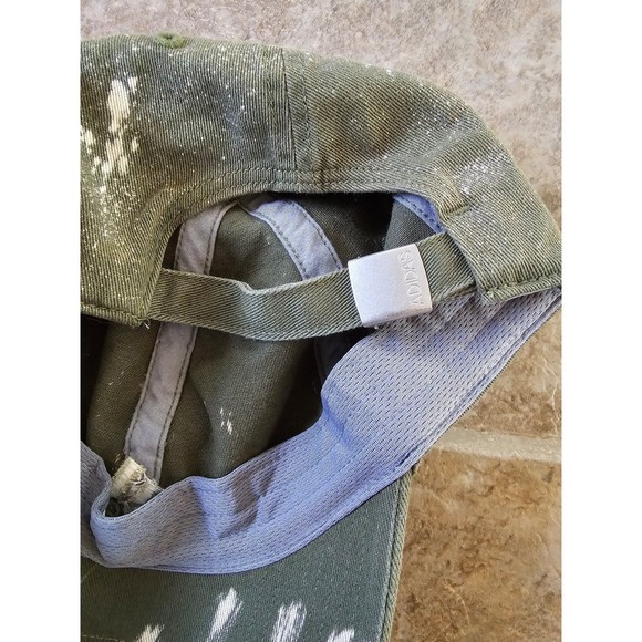 Adidas Men's Adjustable One Size Fits All Green Splatter Hat - Picture 6 of 6